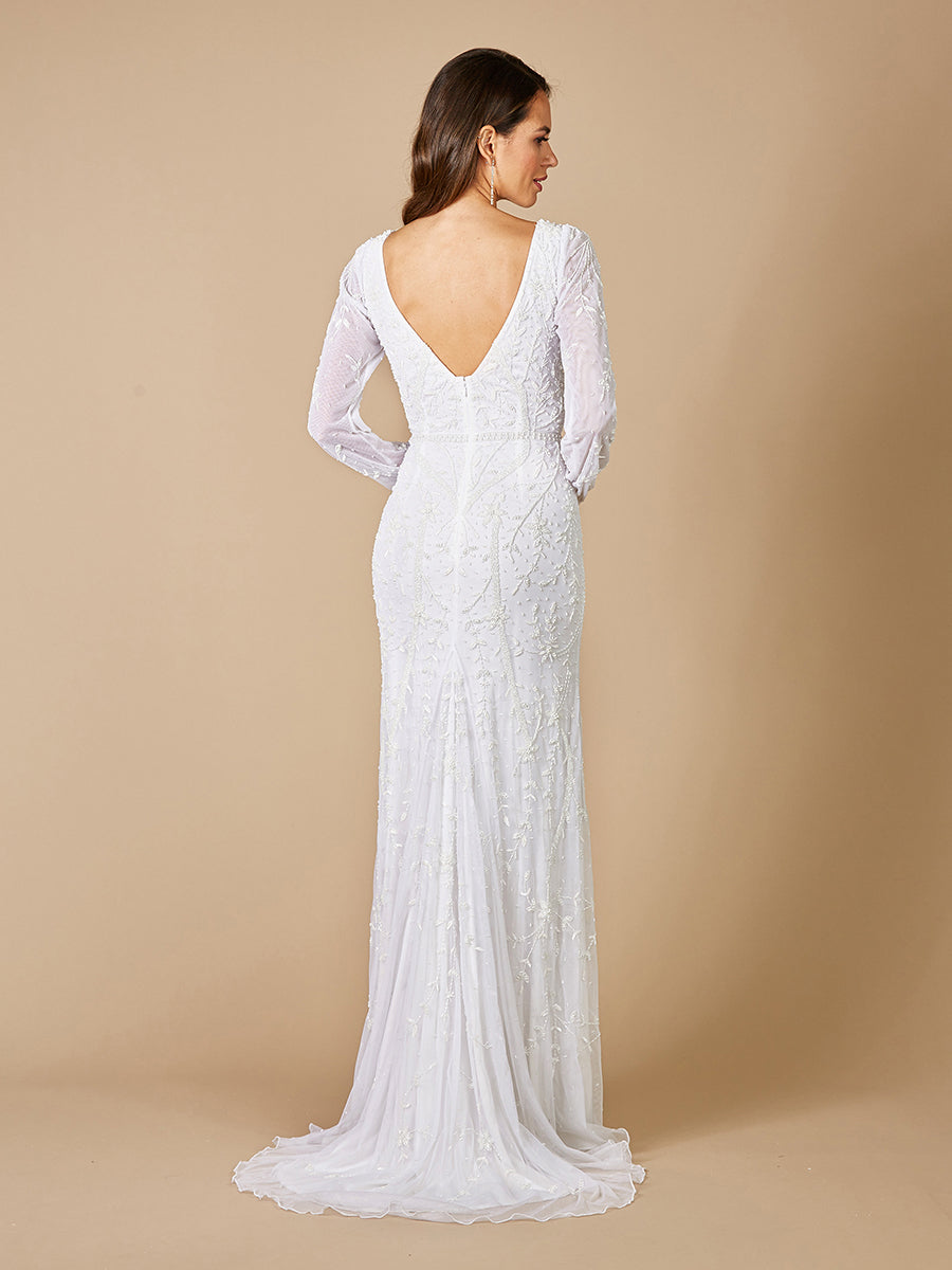 Lara Gigi Romantic Long Sleeve Wedding Dress by Lara New York