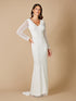 Lara Finley Sheer Sleeve Wedding Gown by Lara New York
