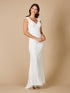 Lara Fabiana Cap Sleeve Beaded Wedding Gown by Lara New York