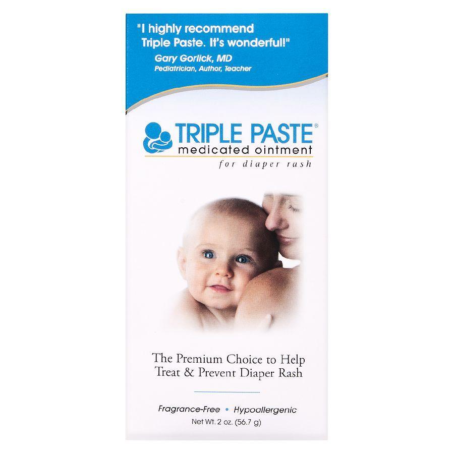 Triple Paste Medicated Ointment For Diaper Rash 2 Oz 