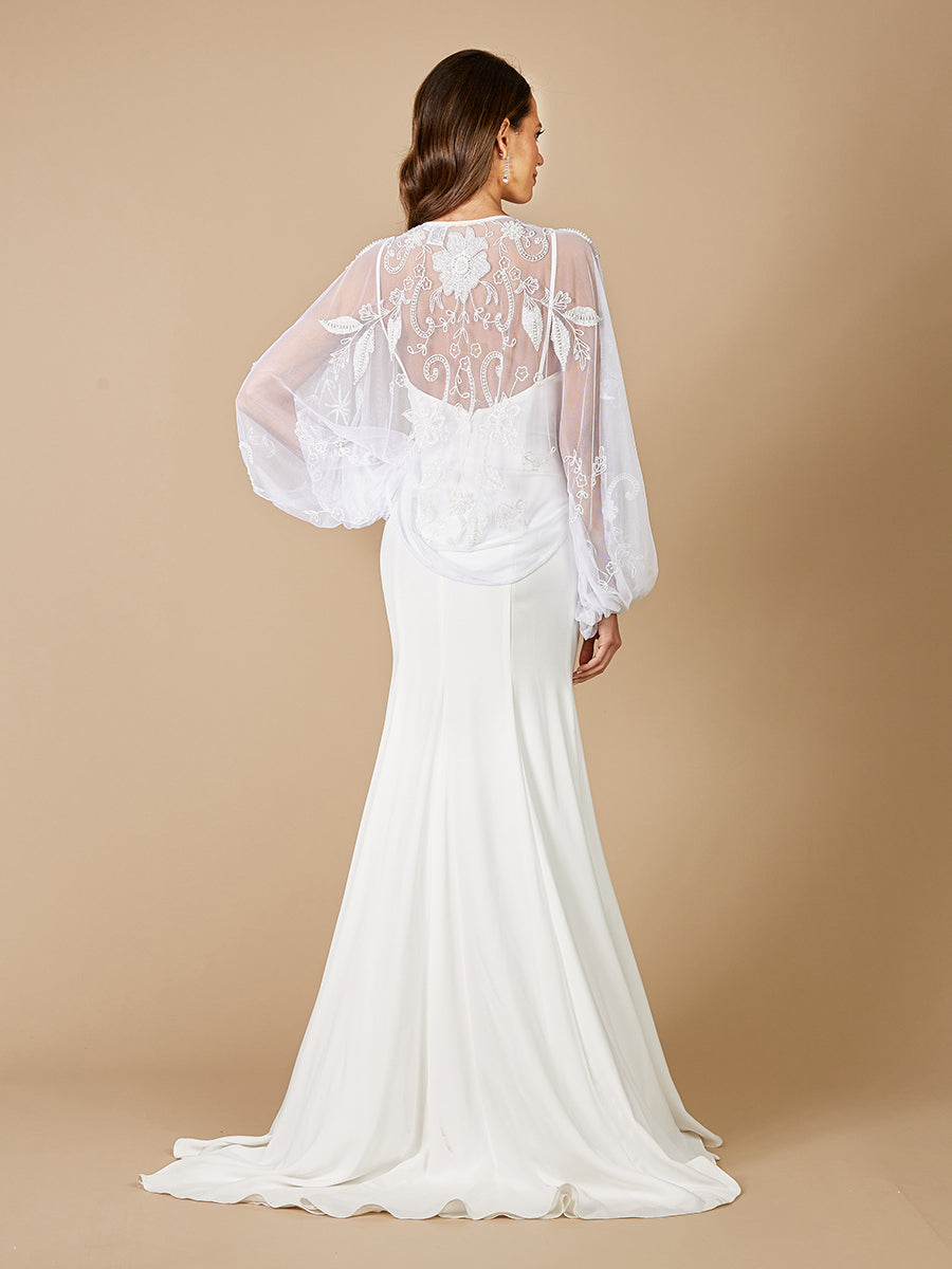 Gillian Beaded Bridal Jacket by Lara New York