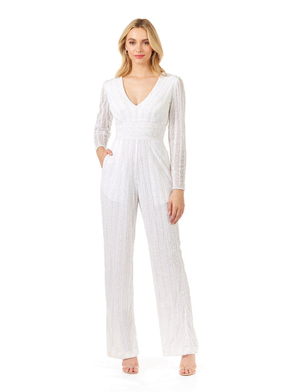 Long Sleeve Jump Suit by Lara New York