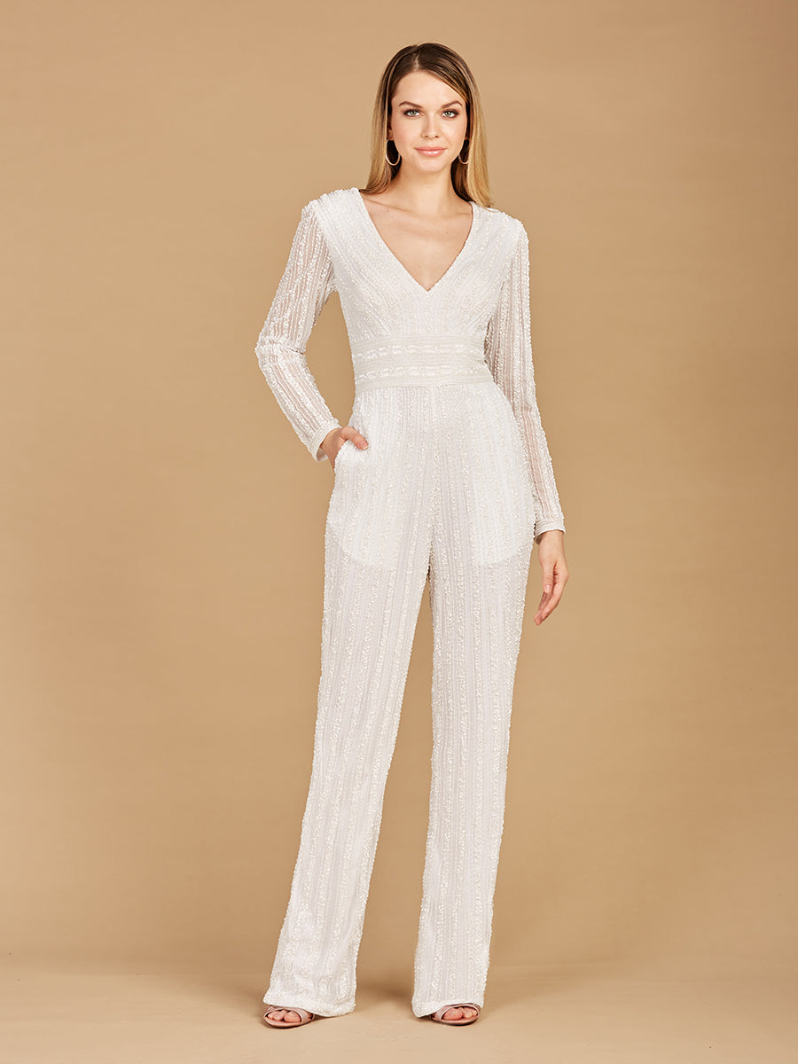 Long Sleeve Jump Suit by Lara New York
