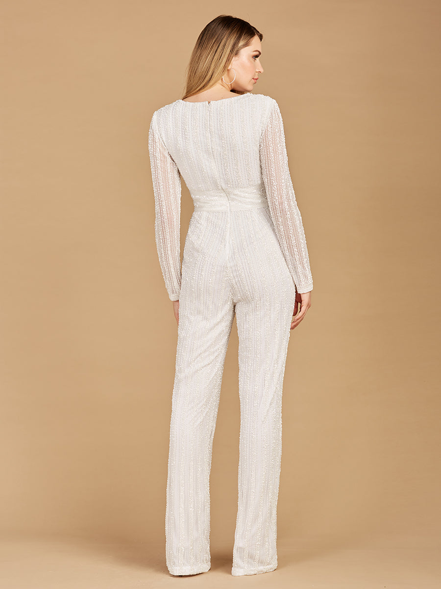Long Sleeve Jump Suit by Lara New York