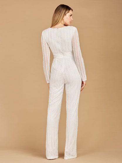 Long Sleeve Jump Suit by Lara New York