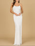 Scoop Neck, Open Back Beaded Bridal Gown by Lara New York