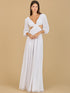 Long Sleeve Cut Out Wedding Dress by Lara New York