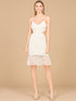 Beaded Cutout Bridal Midi Dress by Lara New York
