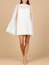 Beaded Bridal Cape Dress by Lara New York