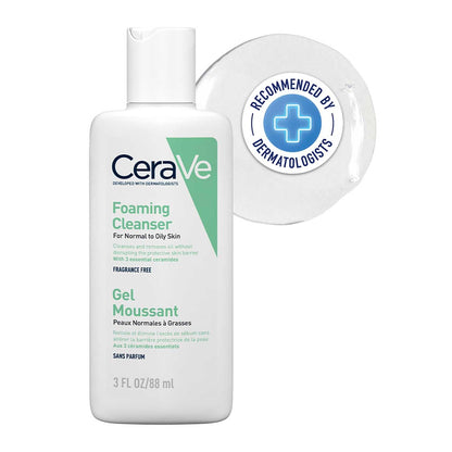 Cerave Foaming Daily Gel Cleanser for Normal to Oily Skin