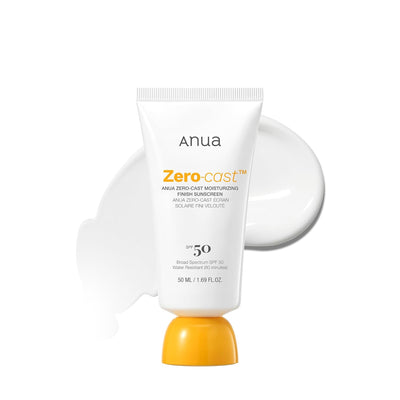 ANUA Zero-Cast Moisturizing Finish Sunscreen SPF50+ PA++++