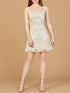 Lara 51211- Beaded Mini Wedding Dress with Godets by Lara New York