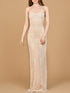 Lara 51212- Strapless Beaded Wedding Gown by Lara New York