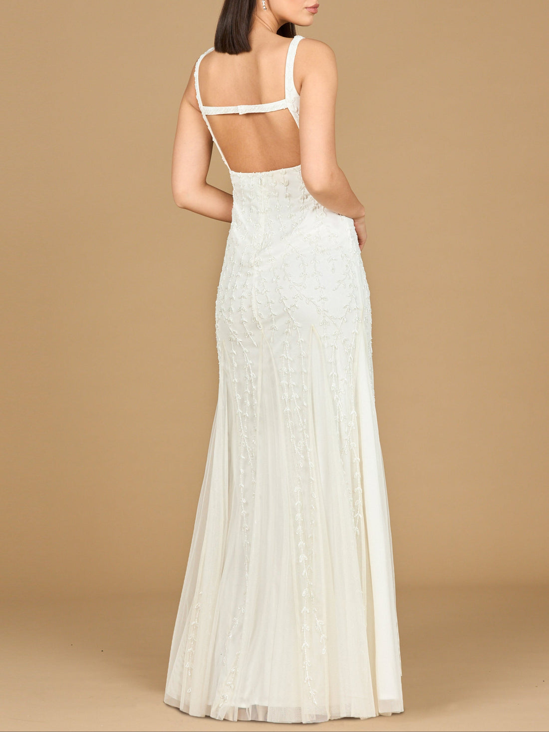 Lara 51217 -Beaded Bridal Gown with Godets by Lara New York