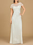 Beaded Flutter Sleeve Wedding Gown | Lara 51219 by Lara New York
