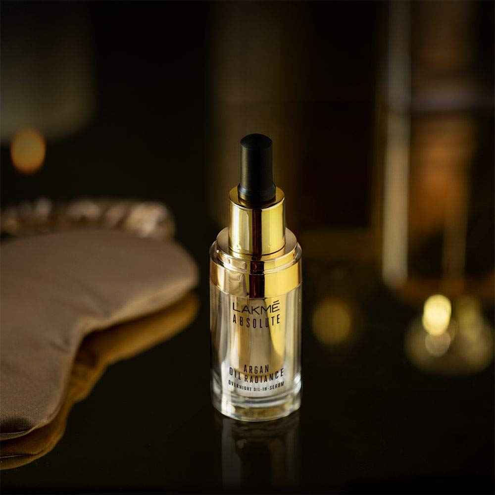 Lakmé Absolute Argan Oil Radiance Overnight Oil-in-Serum, 15ml