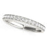 14k White Gold Prong Set Wedding Band with Diamonds (1/3 cttw) by Bids.com