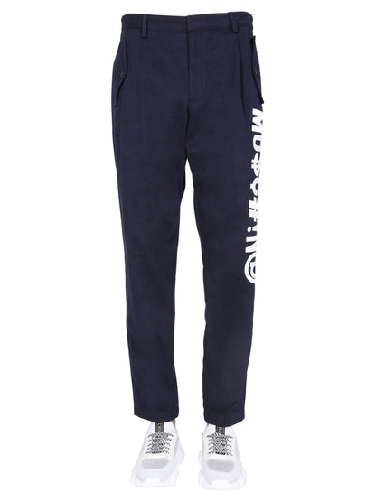 Moschino Men Symbols Logo Trousers by Luosophy