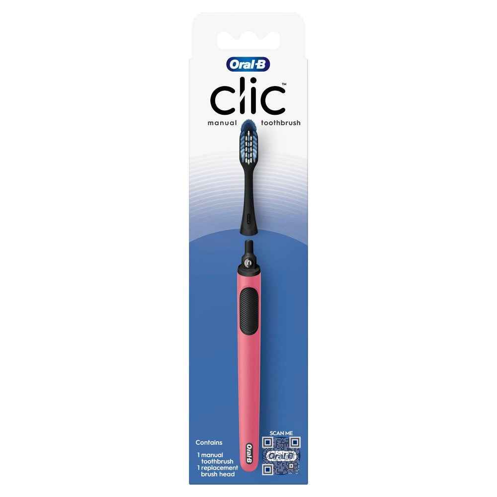 Oral B Clic Toothbrush Handle With Replaceable Brush Head - 1ct