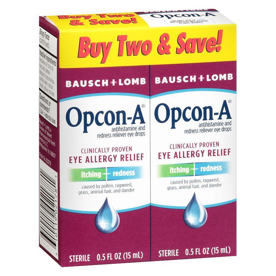 Opcon-A Eye Allergy Relief Drops, Twin Pack, 15 Ml 