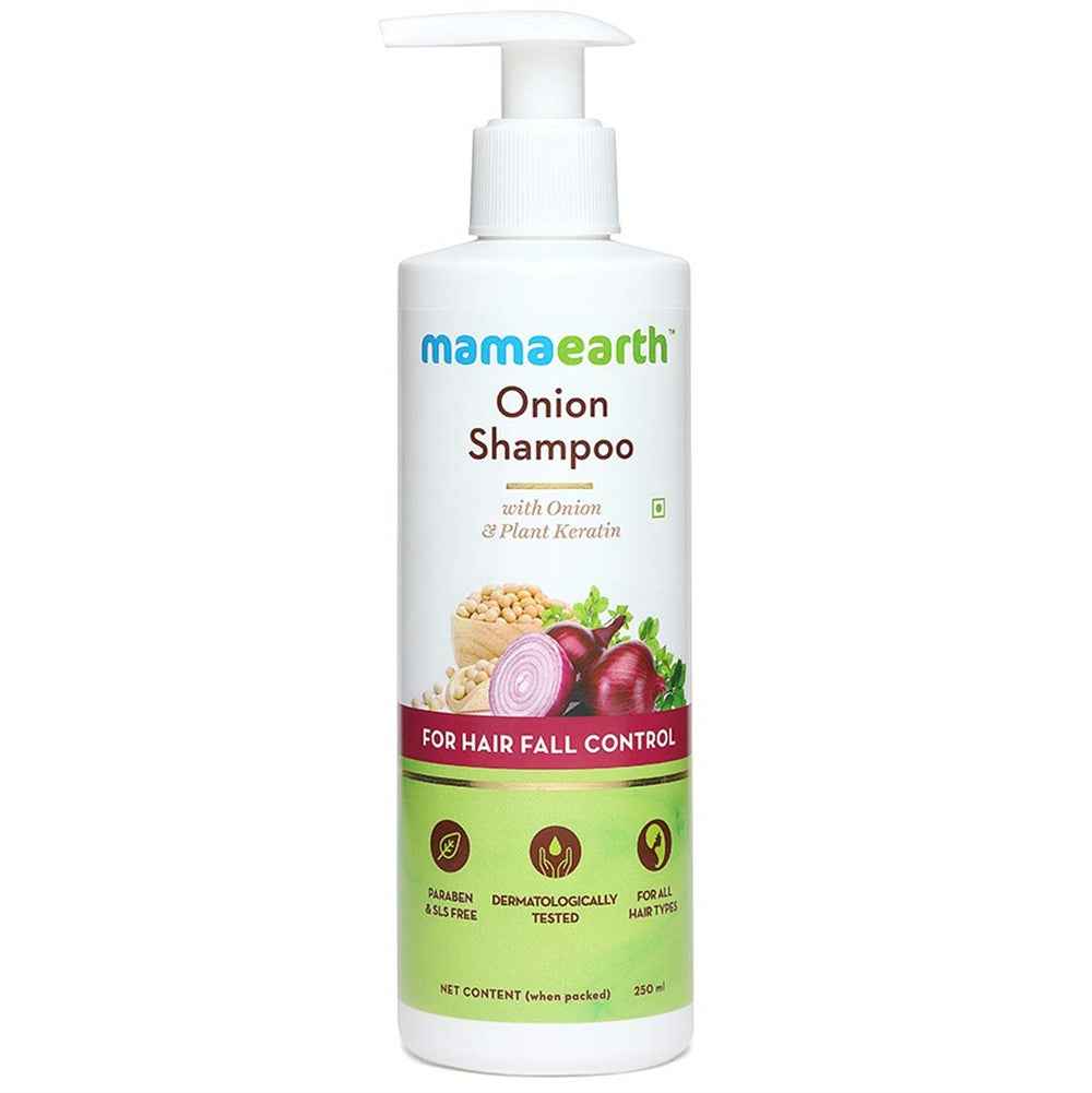 Mamaearth Onion Shampoo &amp; Onion Conditioner For Hair Fall Control