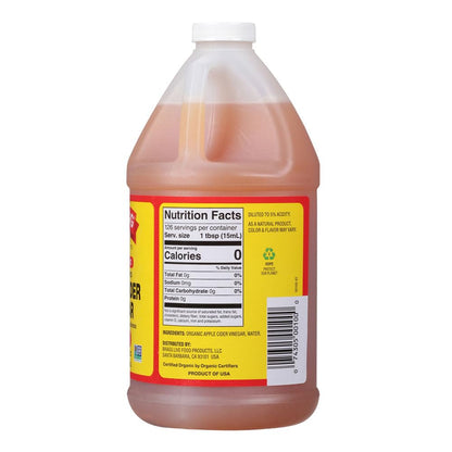 Bragg Organic Apple Cider Vinegar With the Mother– Raw, Unfiltered All Natural Ingredients (64 Fl Oz (Pack of 1)) by NutritionAdvice