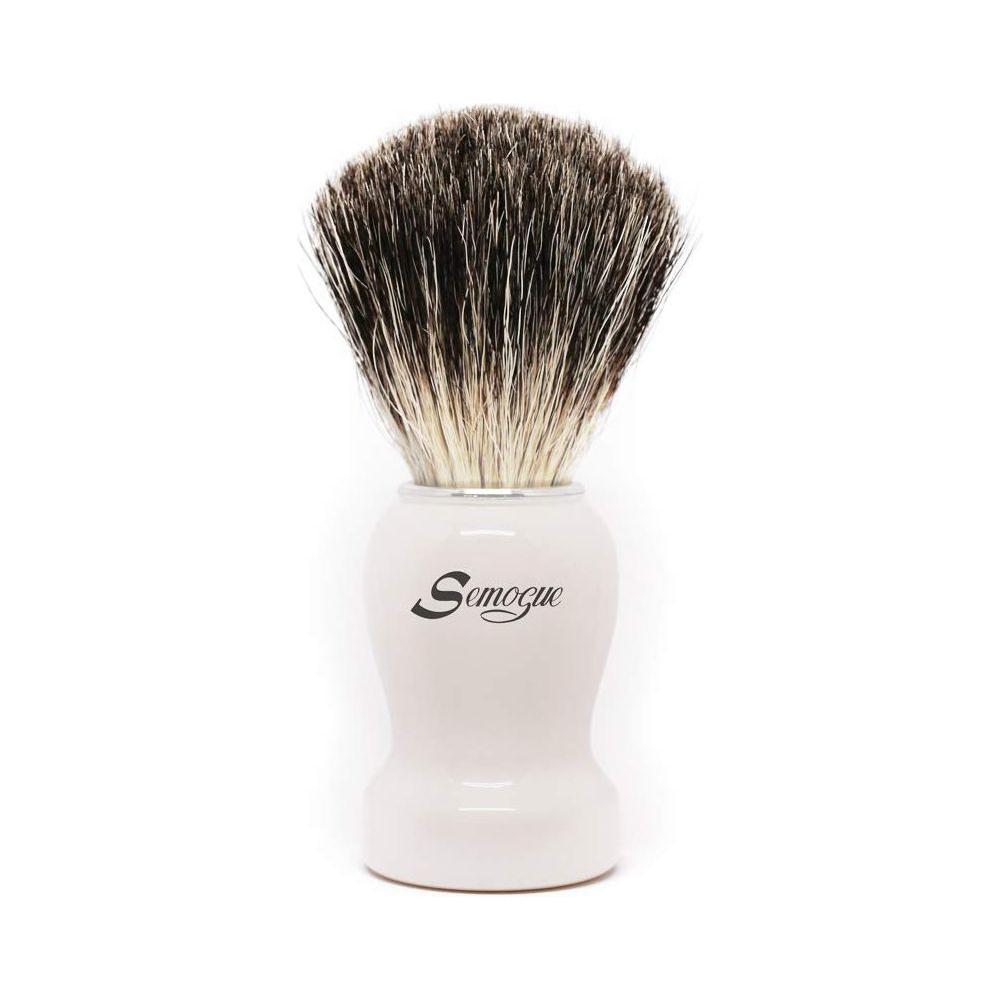 Semogue Pharos-c3 Pure Grey Badger Shaving Brush - Arctic White by Pasteur Pharmacy