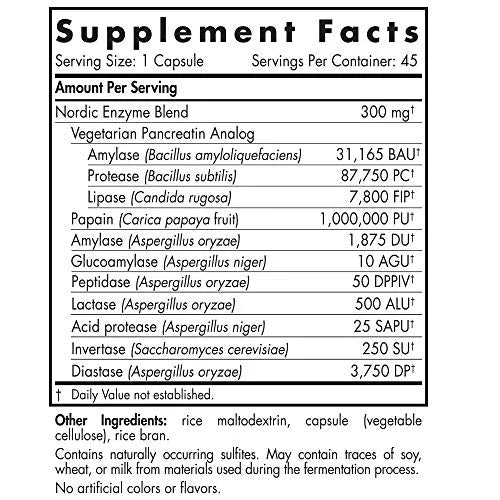 Nordic Naturals Nordic Flora Digestive Enzymes – 45 Capsules by Top Vita Shop