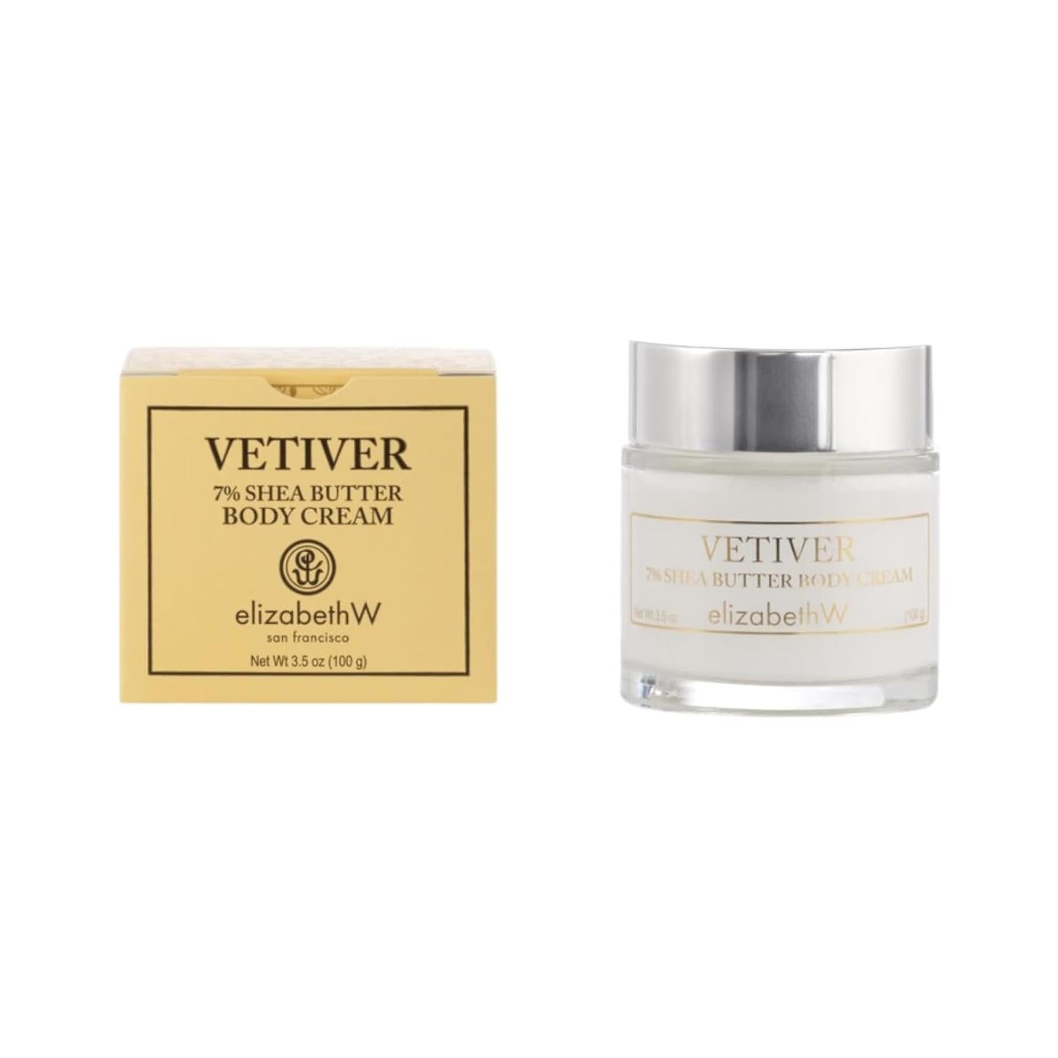 Elizabeth W Vetiver 7% Shea Butter Body Cream 3.5oz by Pasteur Pharmacy