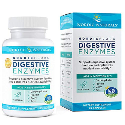 Nordic Naturals Nordic Flora Digestive Enzymes – 45 Capsules by Top Vita Shop