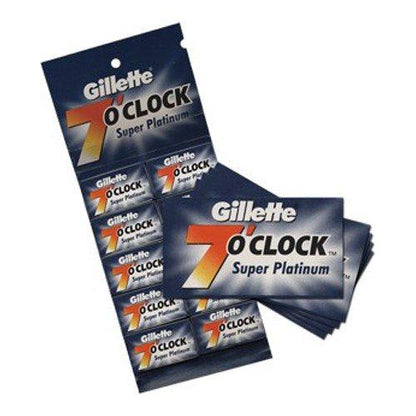 Gillette 7 O`Clock Super Platinum Razor Blades - 20x5 Pack by Pasteur Pharmacy