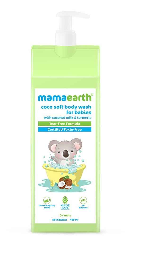 Mamaearth Milky Soft Baby Body Wash For Tear-Free Formula &amp; Gently Cleanses Skin