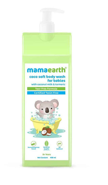 Mamaearth Milky Soft Baby Body Wash For Tear-Free Formula &amp; Gently Cleanses Skin