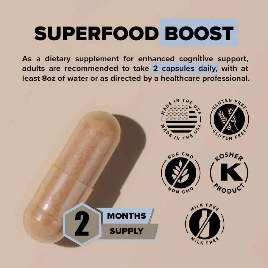 Lion’s Mane Mushroom Capsules – Supports Focus, Memory &amp; Mental Clarity by Healthy Day Supplements