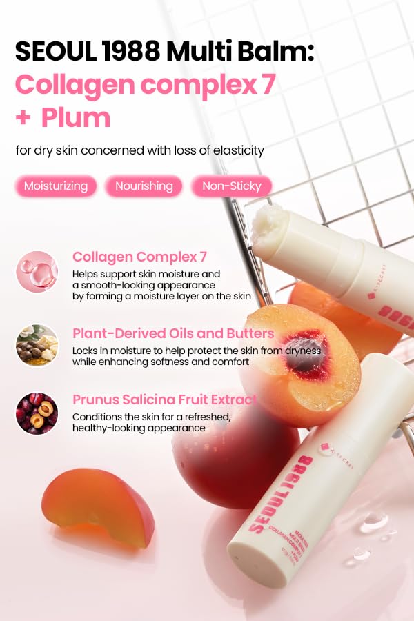 K-Secret Seoul 1988 Multi Balm: Collagen Complex 7 + Plum by AsiaBeautyMall