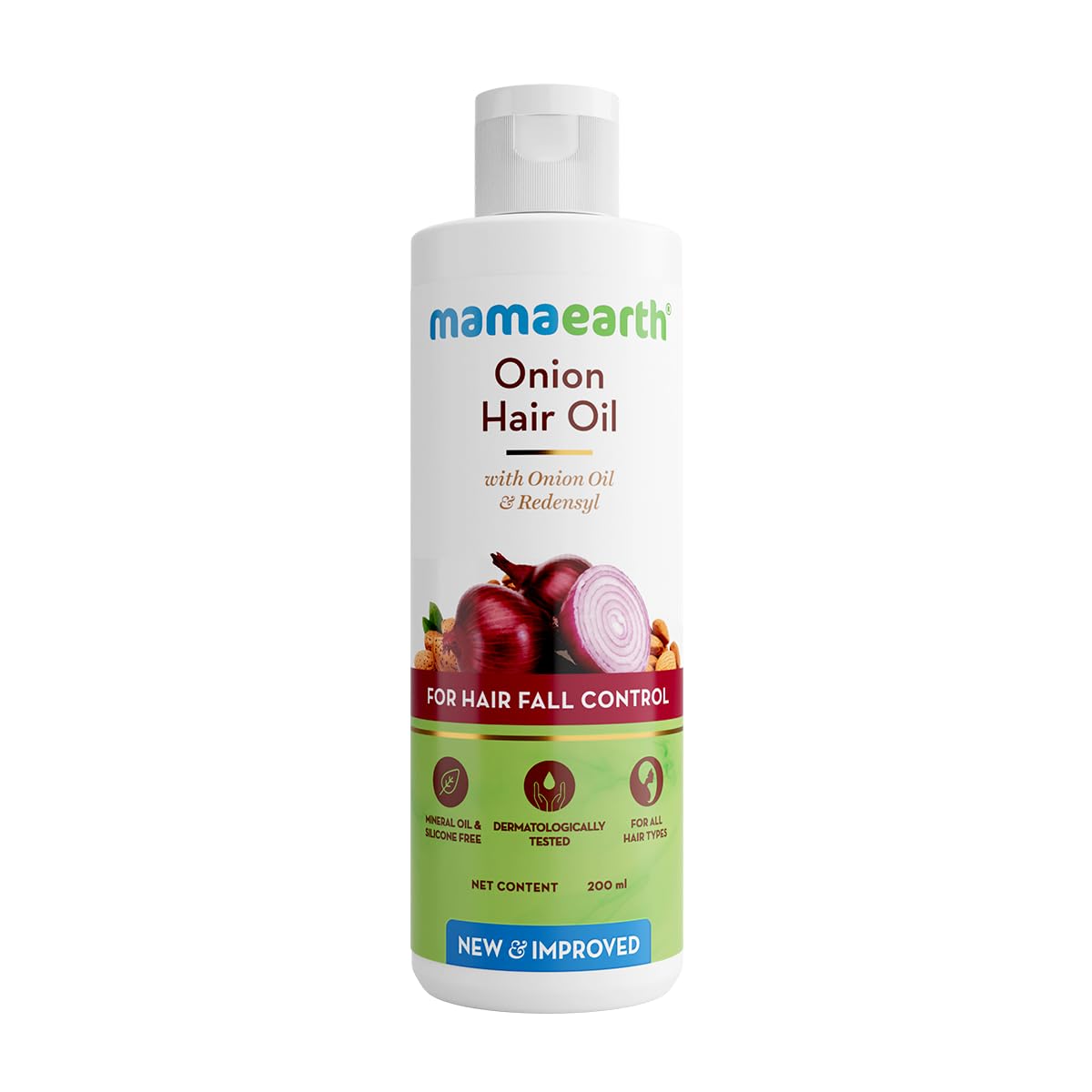 Mamaearth Onion Hair Oil With Onion &amp; Redensyl For Hair Fall Control