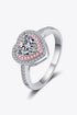 1 Carat Sparkala™ Two Tone Heart (Rhodium over Sterling Silver) by Sparkala