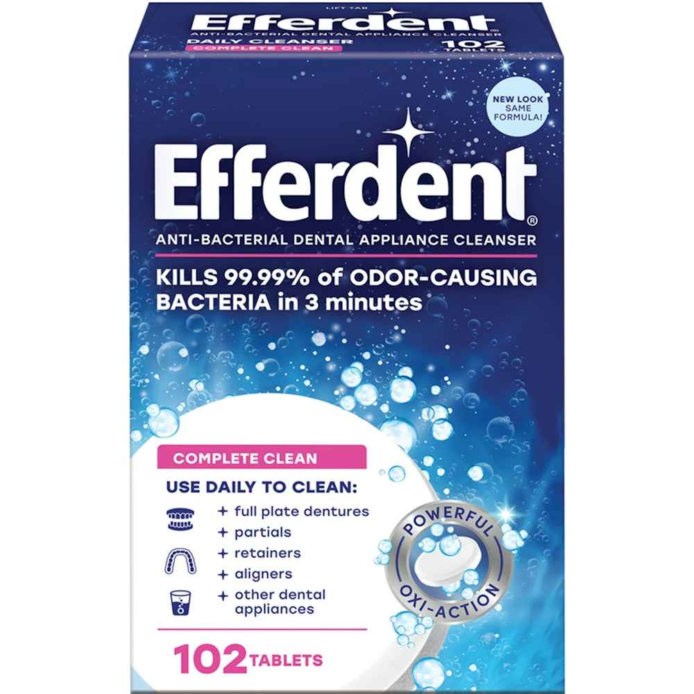 Efferdent Complete Clean Denture &amp; Retainer Cleanser Tablets