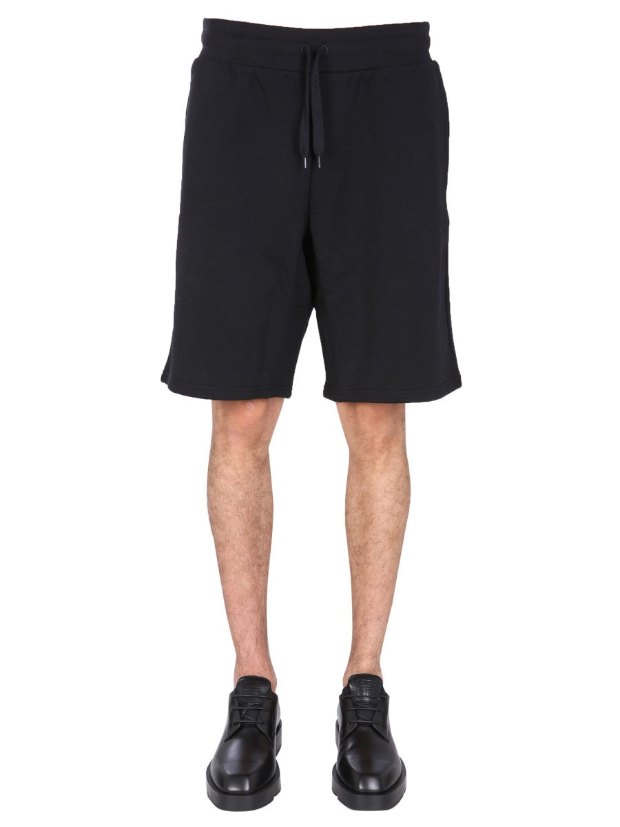 Moschino Men Bermuda With Logo Embroidered by Luosophy
