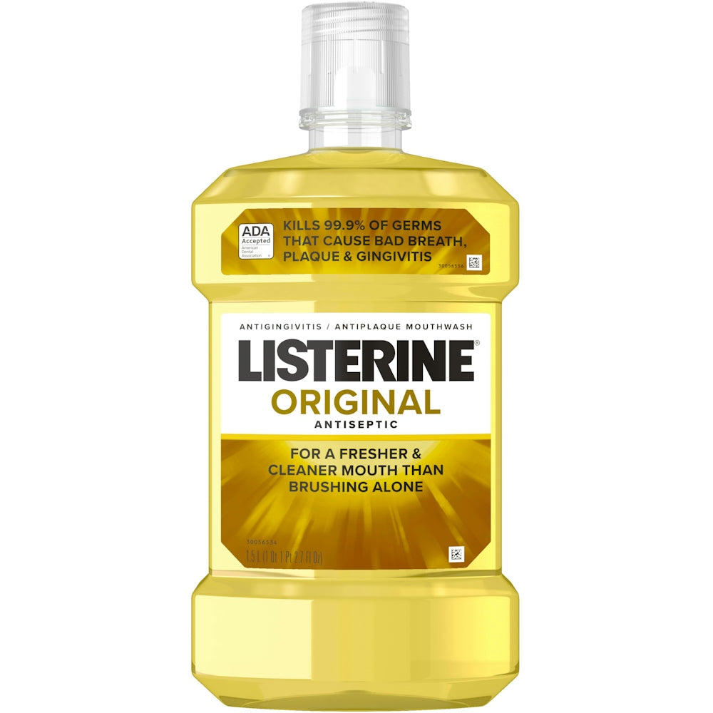 Listerine Original Antiseptic Mouthwash, Germ-Killing Oral Rinse for Plaque &amp; Gingivitis - 1.5 Liters by Pasteur Pharmacy