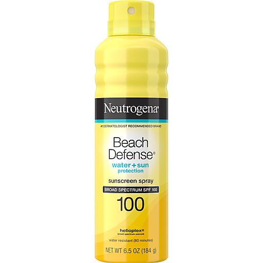 Neutrogena Beach Defense Sunscreen Spray With SPF 100, 6.5 Oz by Pasteur Pharmacy