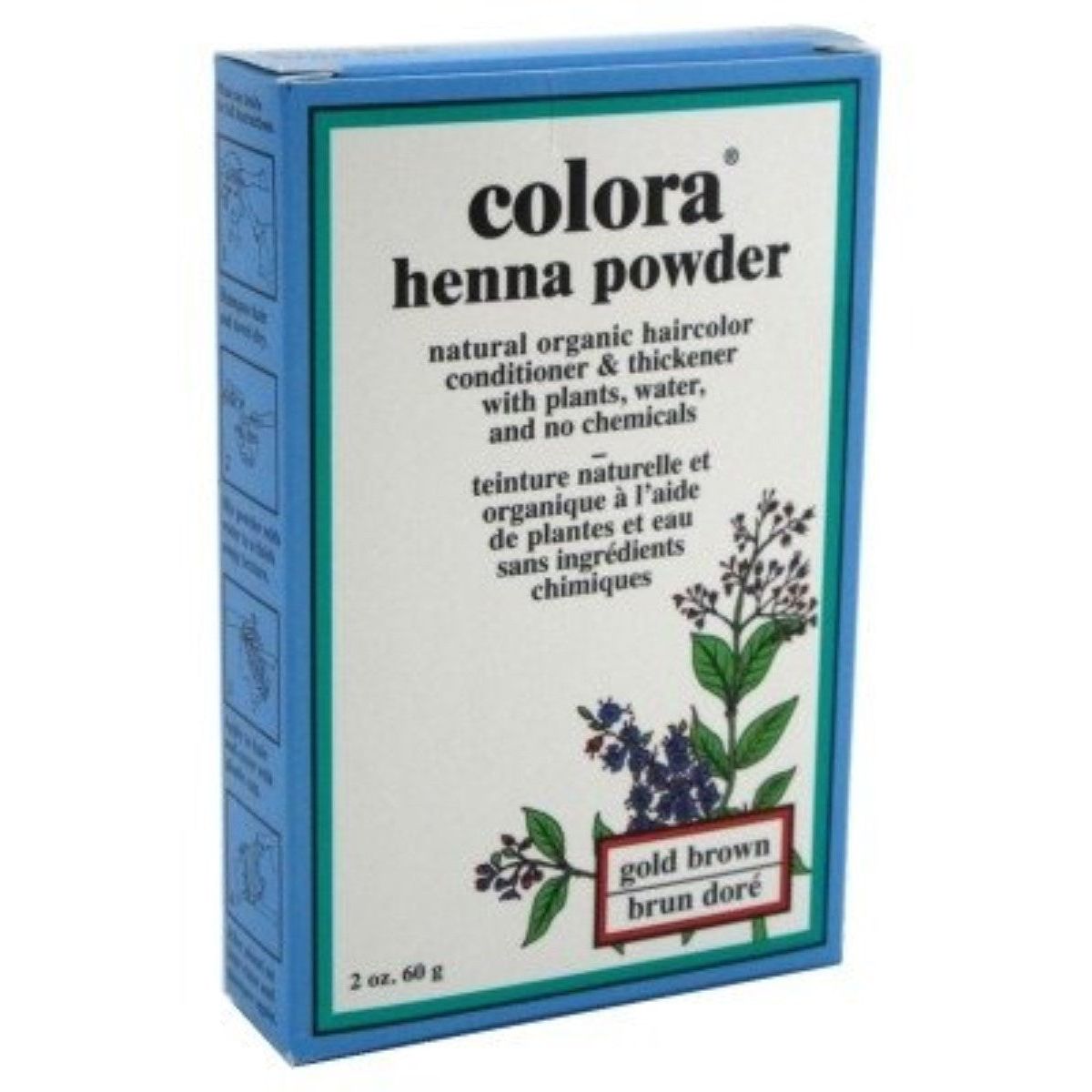 Colora Henna Powder Hair Color Gold Brown - 2 Oz by Pasteur Pharmacy