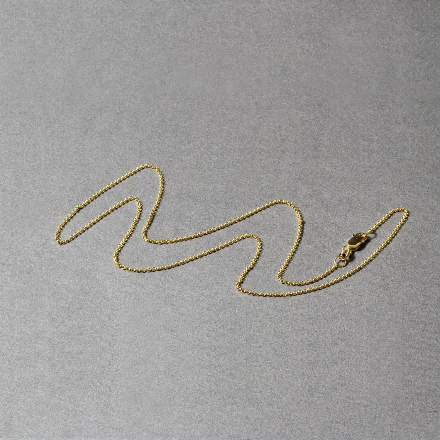 14k Yellow Gold Diamond Cut Rolo Chain 1.1mm by Bids.com