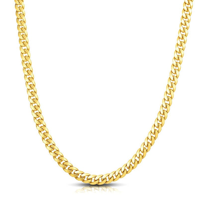 7.1mm 10k Yellow Gold Classic Miami Cuban Solid Chain by Bids.com