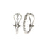 Genuine 1.00ct Diamond Hoop Earrings 14KT White Gold by Bids.com