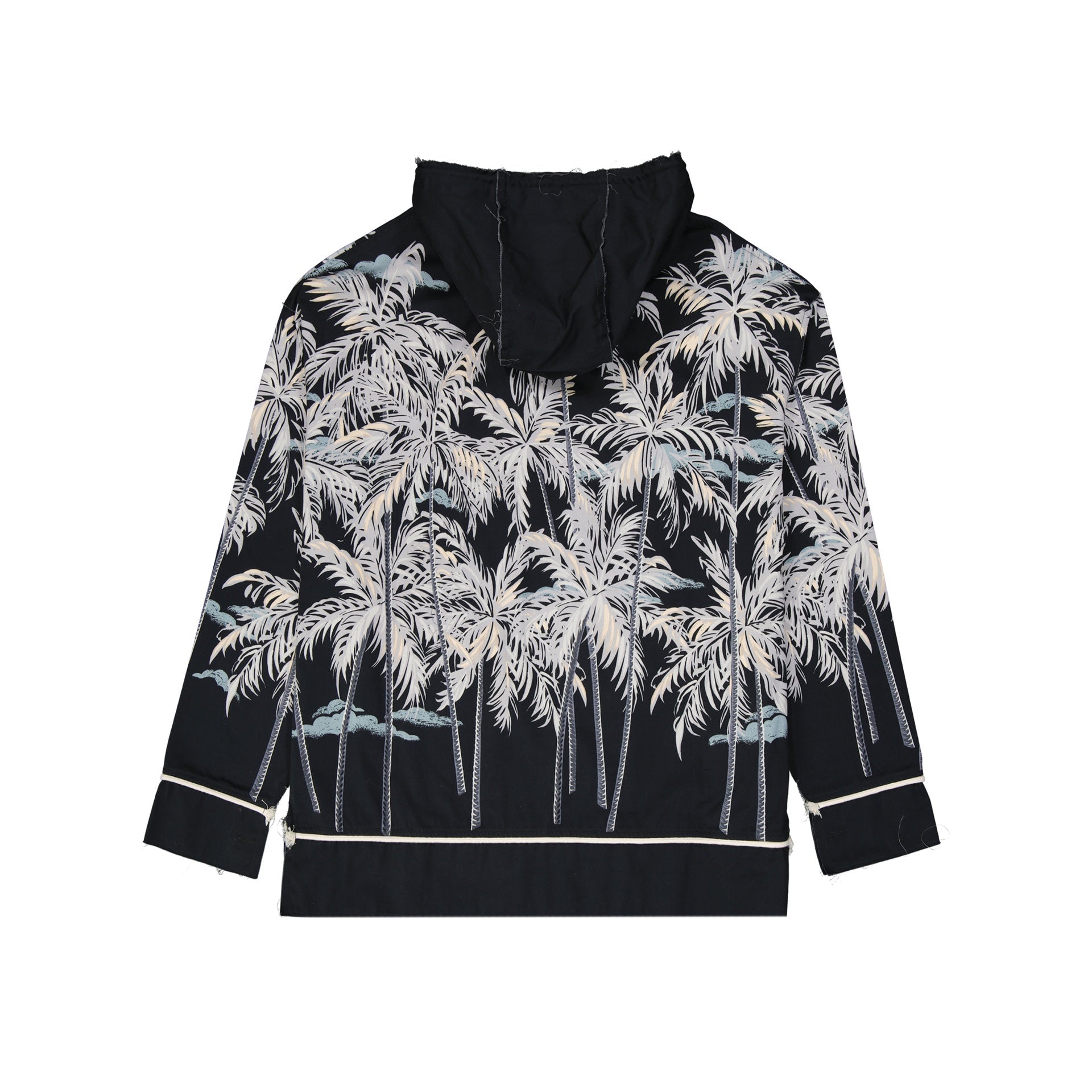 Palm Angels Hooded Printed Shirt Men by Luosophy