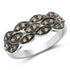 0.31 Carat Genuine Champagne Diamond .925 Sterling Silver Ring by Bids.com