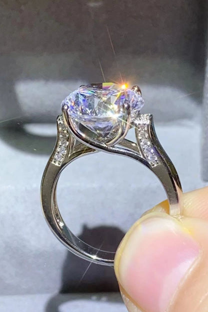5 Carat Brilliant Round Cut Sparkala™ Platinum-Plated Ring by Sparkala
