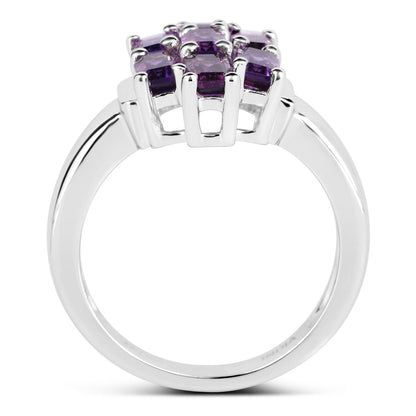 2.80 Carat Genuine Amethyst .925 Sterling Silver Ring by Bids.com