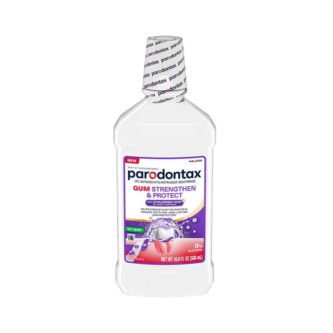 Parodontax Gum Strengthen &amp; Protect Icy Mint Mouthwash (16.9oz)  DestGlow